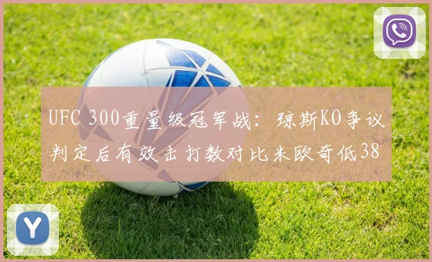 UFC 300重量级冠军战：琼斯KO争议判定后有效击打数对比米欧奇低38%仍获胜